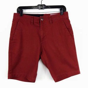 Sold Volcom Men Shorts Burgundy Size 30
